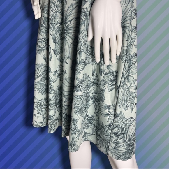 𝅺balance Collection Ornate Floral Sundress Size Large Mint Green and Teal EUC - Picture 4 of 13